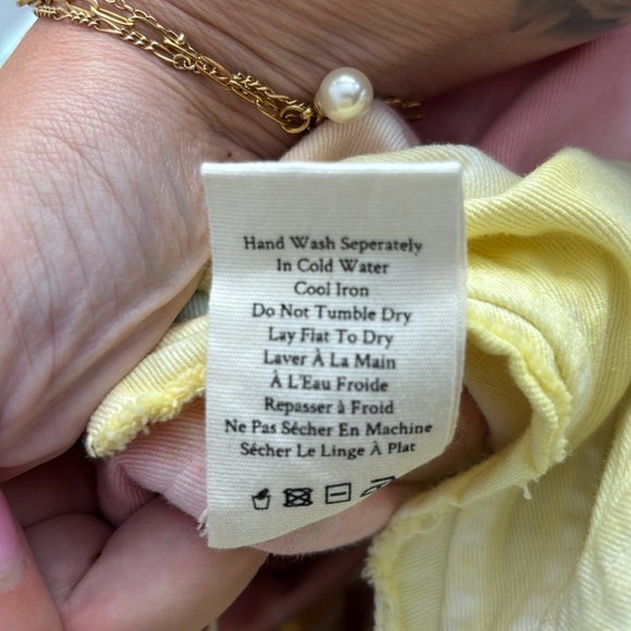 Loveshackfancy Paca Tie-dyed Belted Denim Jumpsuit In Multicolor - Picture 6 of 6